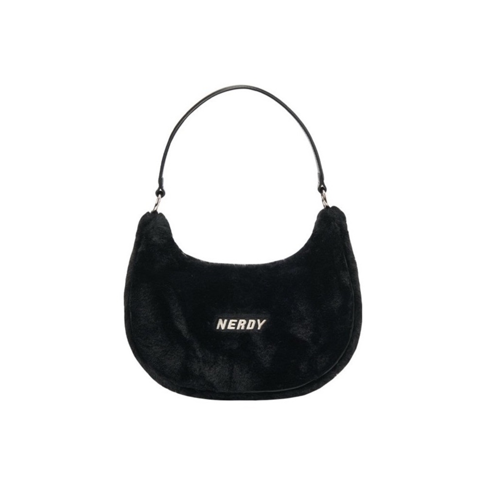 NERDY Black Fluffy Bag